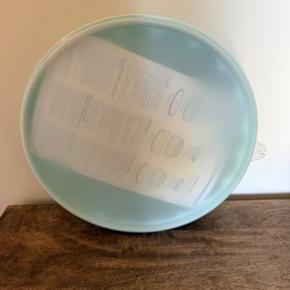 Tupperware Jel-Ring Mold 3-Piece Set Mint Green Vintage Aspic Server 6 Cup USA